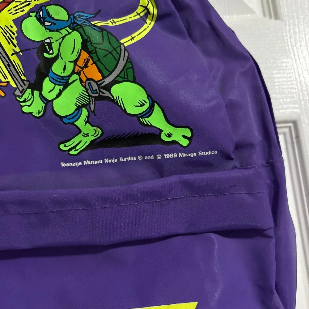 Imaginings 3 TMNT Backpack Kids OS Purple Good 1989 Vintage Ninja Turtles Bag
